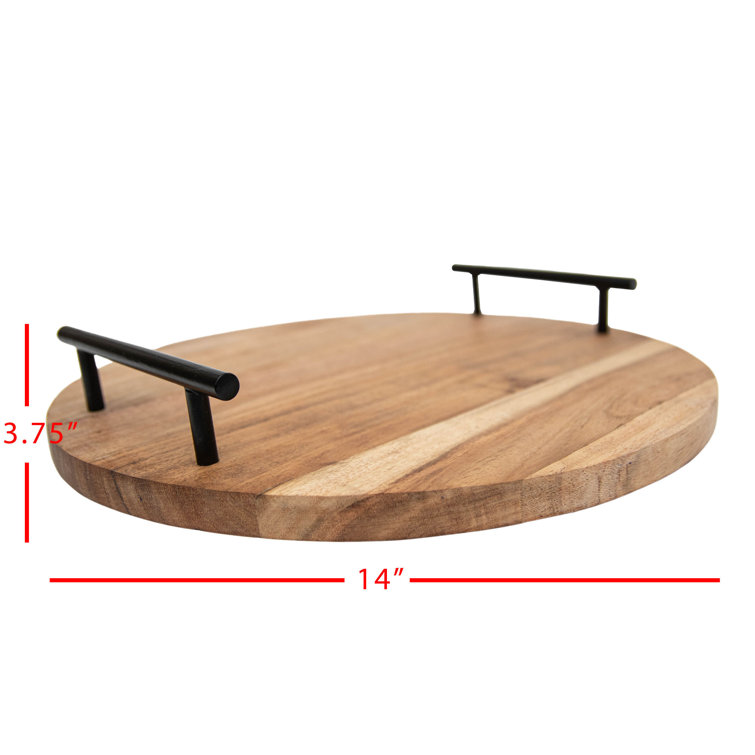 14 Round Wood Tray