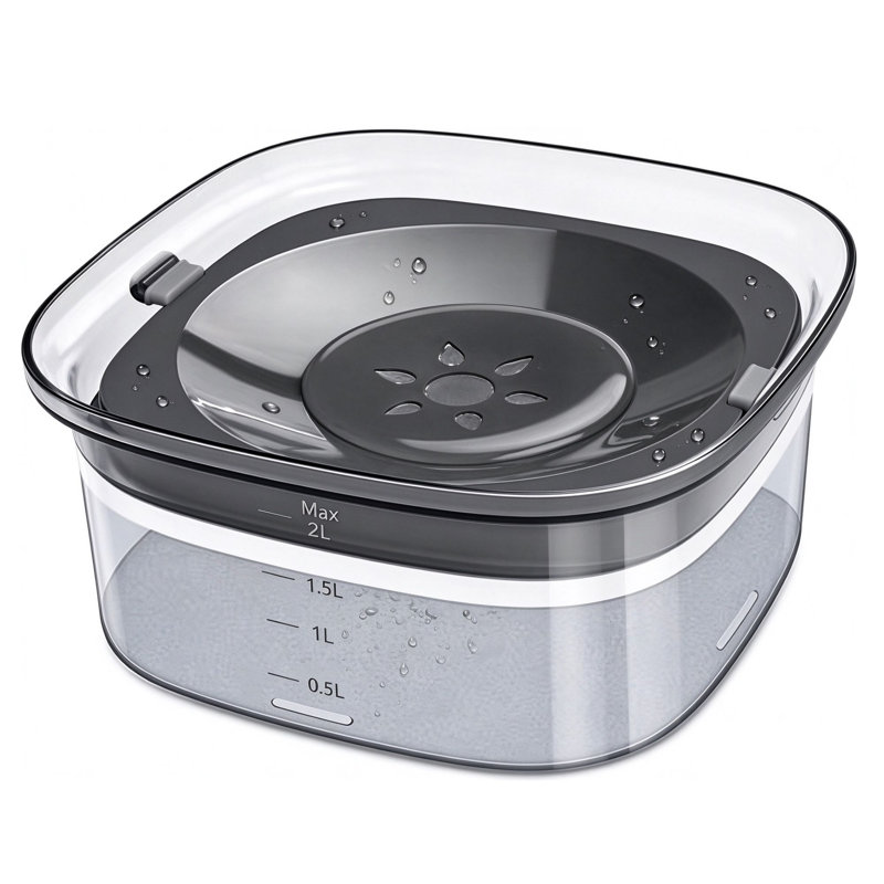Pet Water Bowl Grey, Gray