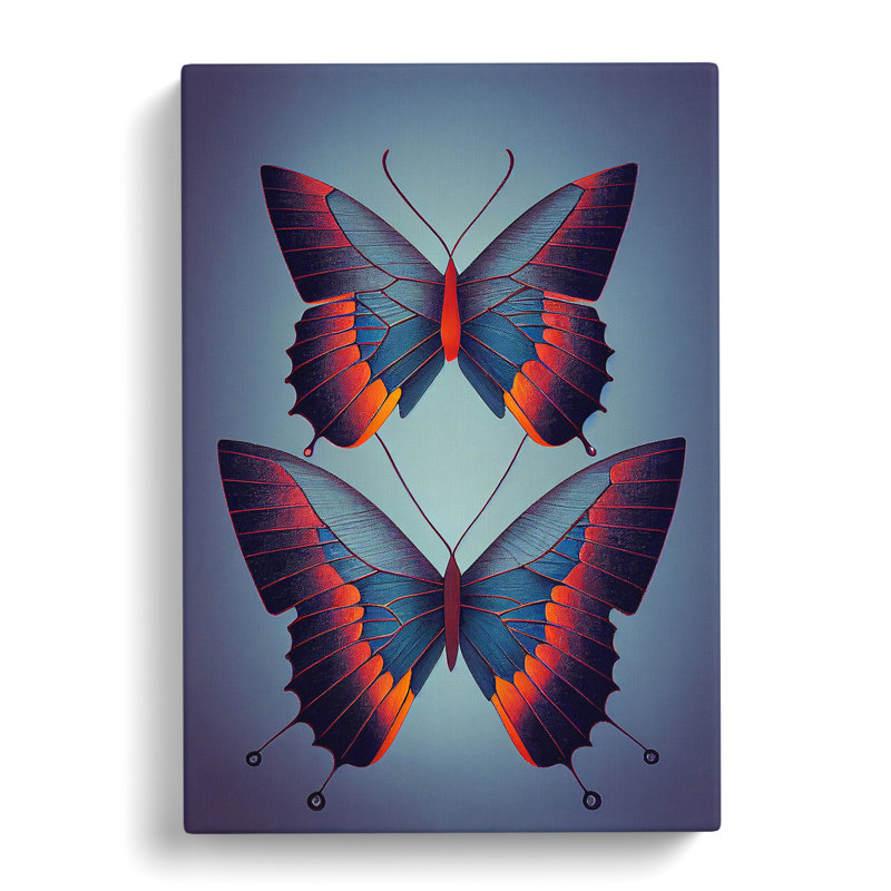 Loving Butterflies - Wrapped Canvas, 50cm H x 35cm W x 3cm D