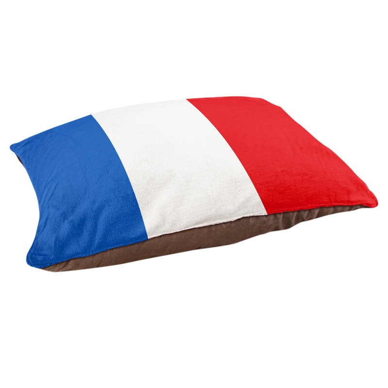 Oreiller Syracuse, Très grand (l 50 po x P 40 po x H 7 po), Bleu / Rouge