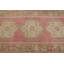 Tapis de couloir turc rétro tissé à la main avec bordure géométrique beige