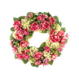 26" Grapevine Wreath with Peonies, Magnolias and Lucky Berries