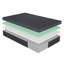 Matelas pour lit simple 11 po, gris, en mousse et en thé Tea Gel