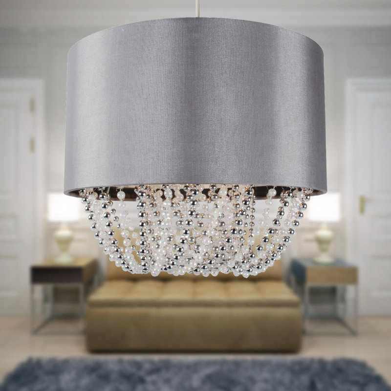 Lamanna Fabric Semi Flush Mount, 20" H x 30" W x 30" D