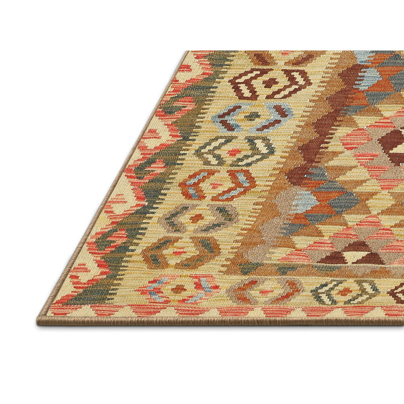 Tapis beige/noir contemporain, Rectangle 3 pi x 5 pi