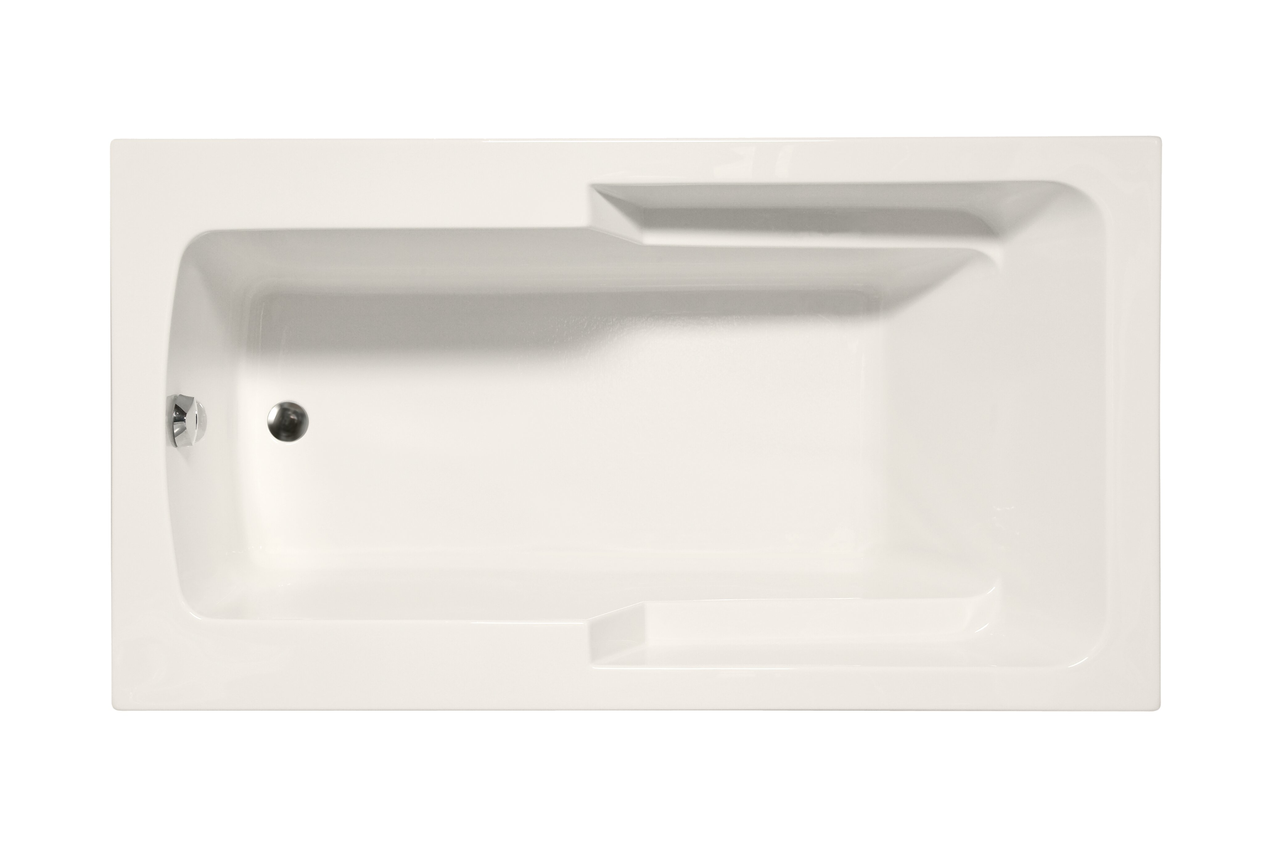 Malibu Home Coronado 81'' x 43'' Drop In Soaking Acrylic Bathtub | Wayfair