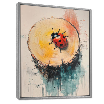 «Ladybug At The Forest On Slide II - Ladybug», art encadré