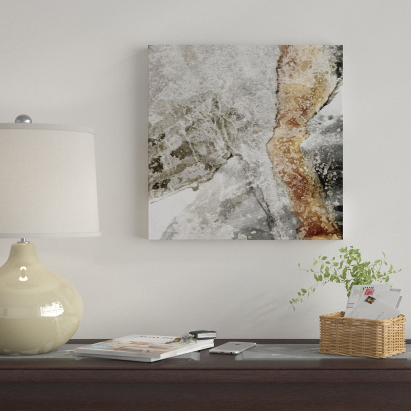« dispersed rocks », impression sur toile, H 12 po x l 12 po x P 0,75 po, Pas de tapis, Toile tendue