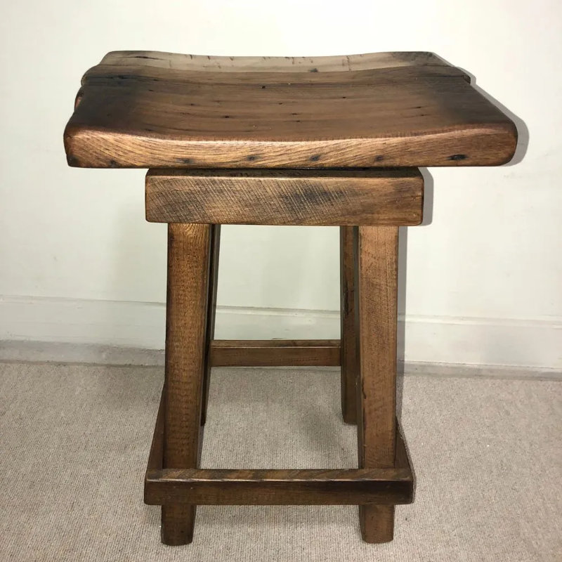 Bayfield Rustic Backless Swivel Bar Stool