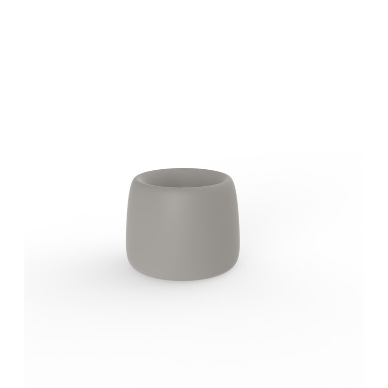 Organic Pot Planter, Taupe, 19.25" H x 24" W x 24" D