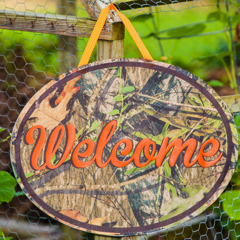 Crochet de porte de bienvenue en chêne Mossy