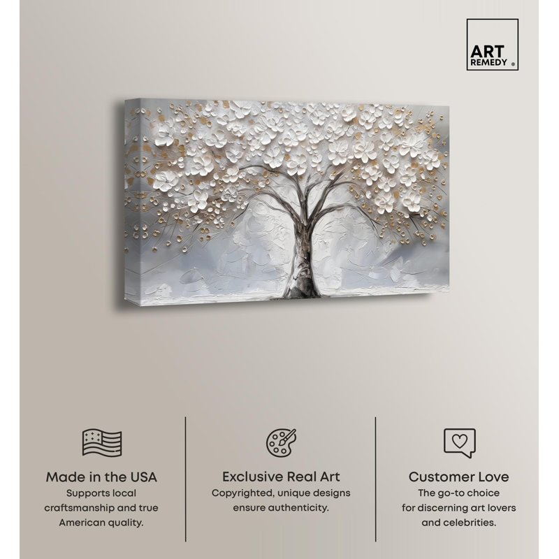 Branchborne Elegance Colorful Tree Wrapped Canvas Art, 30" x 20"