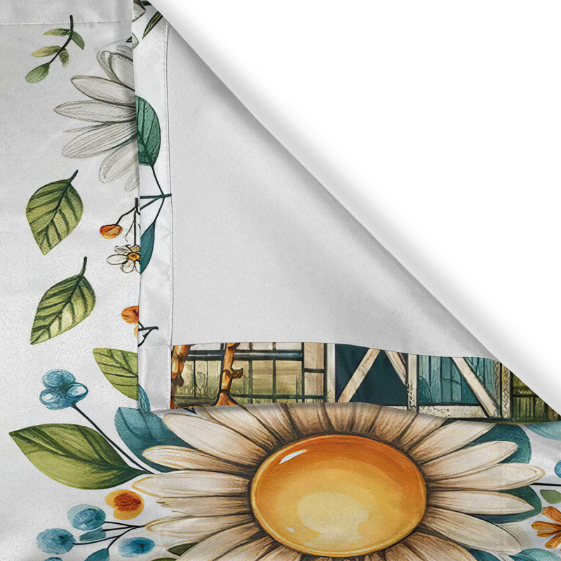 Tailored Kitchen Curtain, 55" W x 30" L
