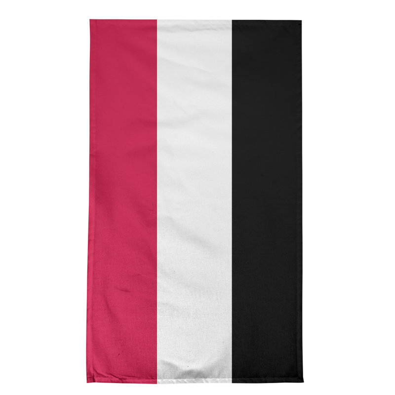 Stripe Tea Towel Kitchen Towel, Cotton, Red/White/Black Chicago Basketball