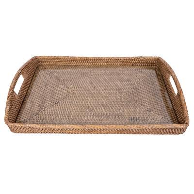 Rectangular Tray with Glass Insert
