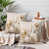 Pot floral orange et brun