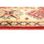 Tapis unique en laine noué à la main style Ouzbék Gazni des années 2010 de 5 pi 11 po x 9 pi 7 po rouge Kambrea