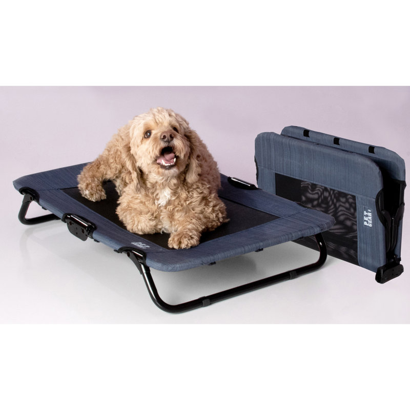 Nylon Pet Bed, 5.60" H x 20.00" W x 30.00" D, LAKE BLUE