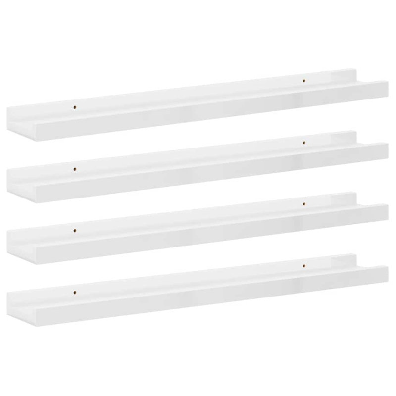 Floating Shelf, 1.2'' H x 23.6'' W x 3.5'' D, White