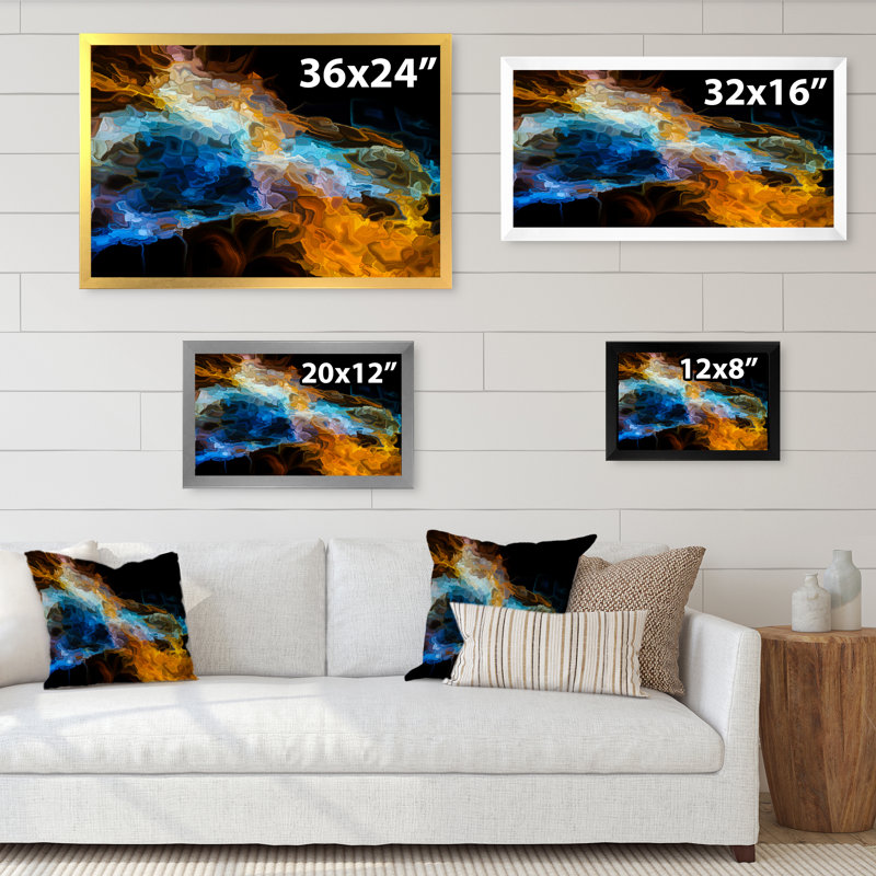 «Liquid Color Flows III», reproduction sur toile encadrée, Cadre photo noir, H 8 po x l 12 po x P 1 po