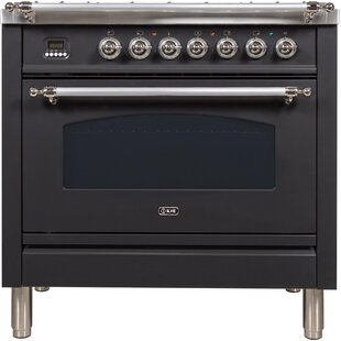 Hallman Classico 30 in. 4 Burner Single Oven Dual Fuel Range with GAS Stove and Electric Oven in White