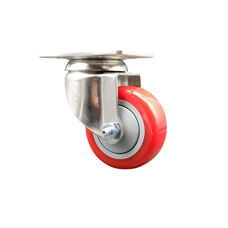 Polyurethane Caster, Red