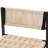 2Pcs Bar Stools With Paper Rope Weave, Metal Base, Modern Style, Suitable For All Occasions, Up To 220Lbs Capacity, 15.44"W X 33.88''H Anywhere,
