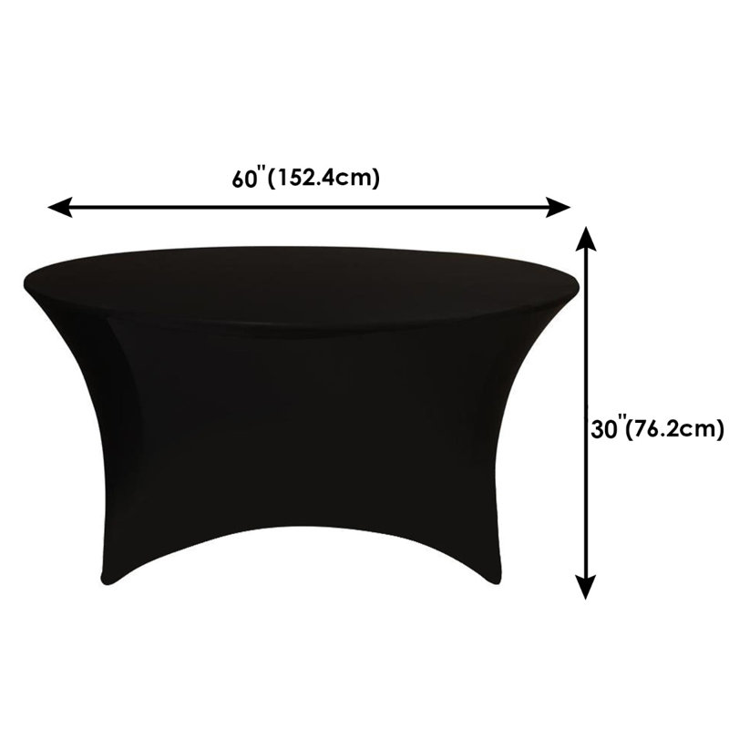 Ebonne Tablecloth, Black, 152cm W x 152cm L