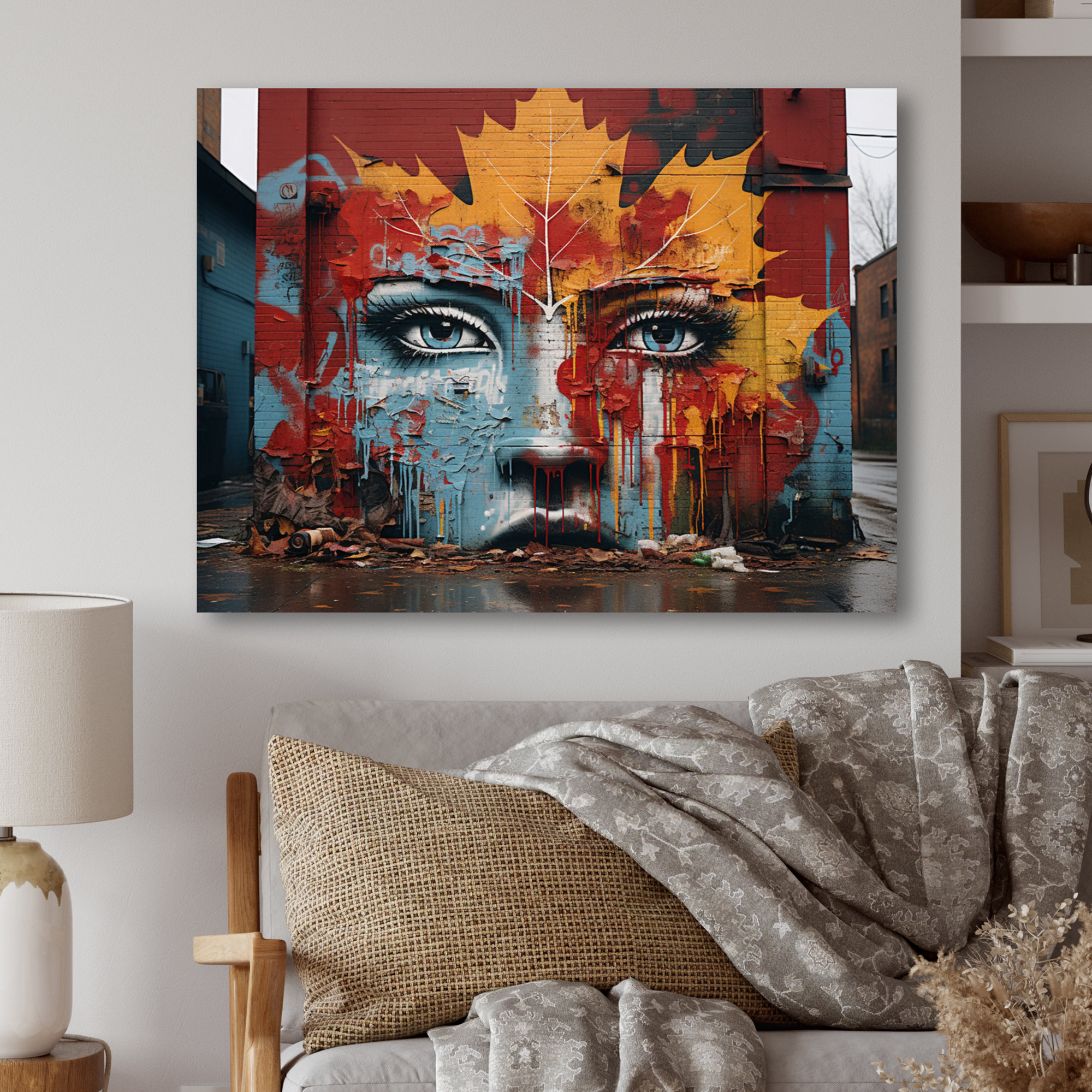 Hokku Designs Toronto Urban Graffiti II Canada Metal Wall Art Living Room Wayfair