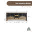 Table buffet 2 tiroirs 87 po-111845067