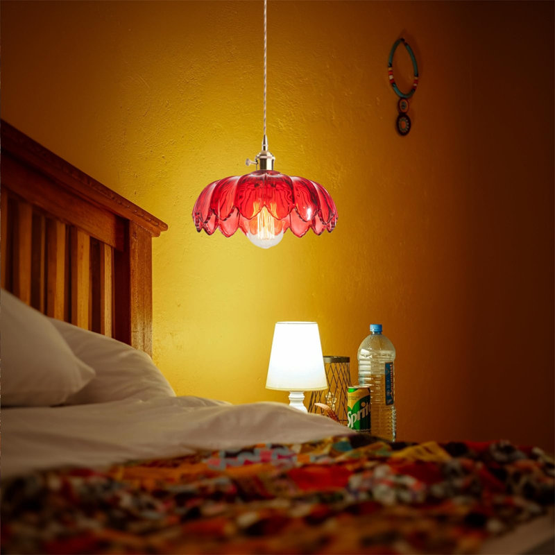 1 - Light Chandelier, Red, Red