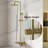 Wall-Mounted Three-Function Bathroom Shower Head Set