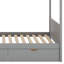 Lit superposé avec tablettes, escalier de rangement et 2 tiroirs-301356693