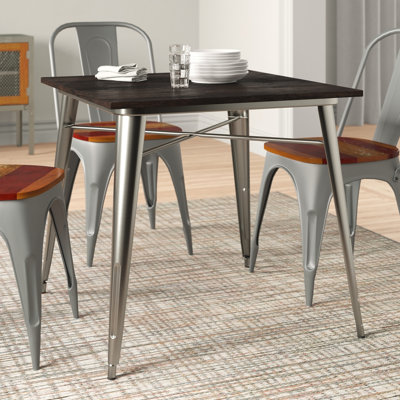 Metal Base Dining Table