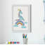 «Crawley Unicorn Rainbow», reproduction encadrée-72757357