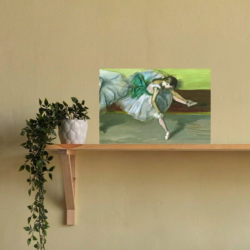 Danseuse au Repos, 1879, impression d'art mural classique contemporain, H 16 po x l 24 po