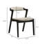 Ensemble de 2 chaises de salle à manger revêtues de noir Needham-969921531