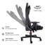 Fauteuil de jeu de course inclinable, inclinable et ergonomique Inbox Zero