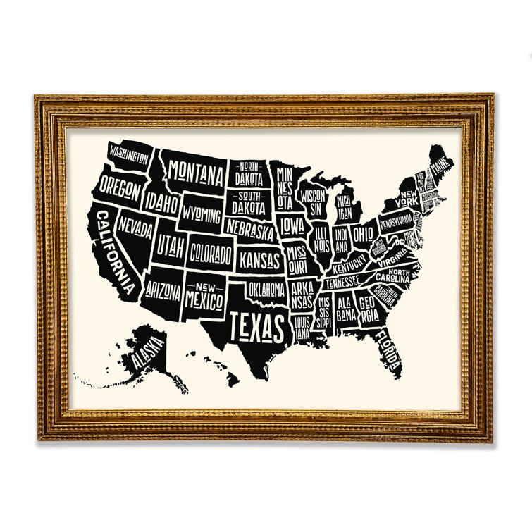 States Of America 5 - Single Picture Frame Art Prints