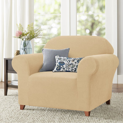 Housse de canapé 1 pièce en jacquard extensible, housse de canapé en spandex de polyester, protecteur de mobilier de salon à ajustement universel