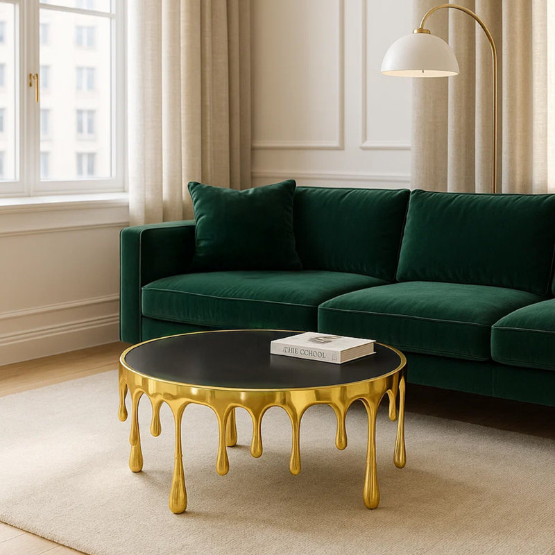 Table basse Capri 36 po Capri, Doré