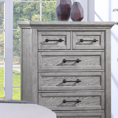 Meuble de chambre contemporain en bois gris clair