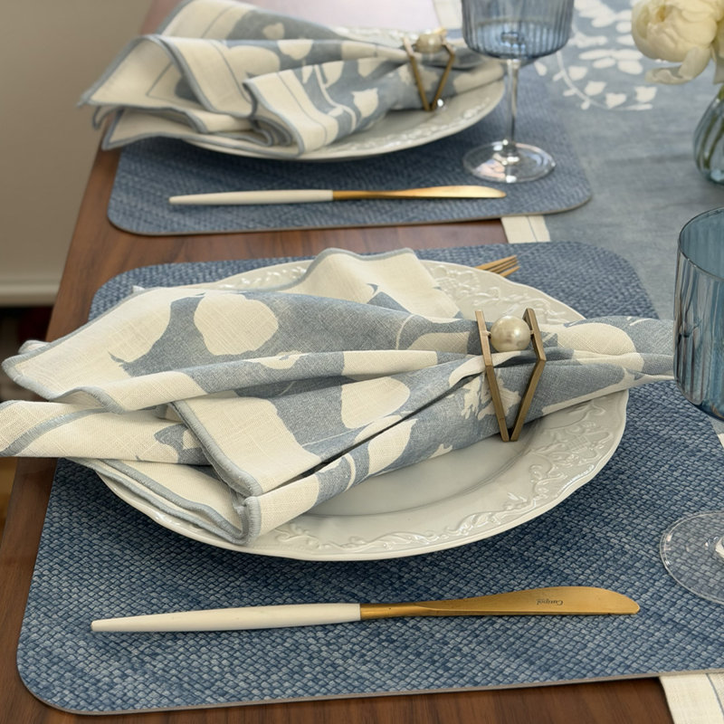 Izmir Mat, Blue, 13" W x 15" L