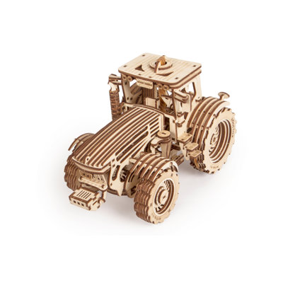 Wood Trick Tractor Wooden 3D Mechanical Model Kit Puzzle