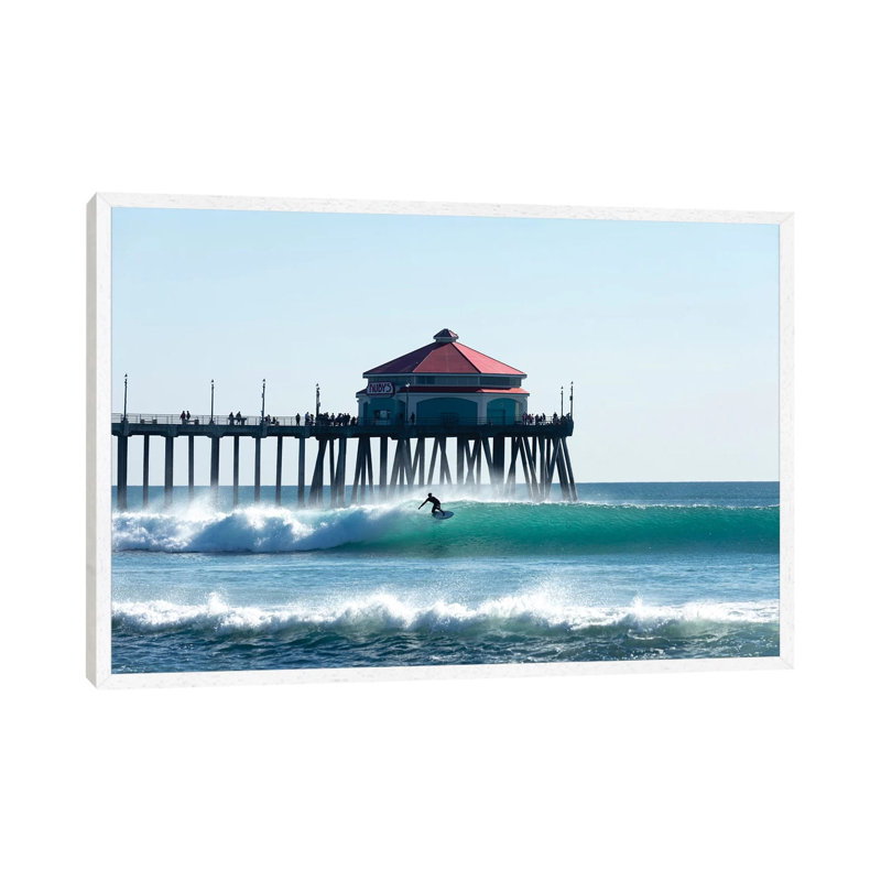 Wall Huntington by Sean Davey - Print on Canvas, 66.04cm H x 101.6cm W x 3.81cm D, White Floater Framed