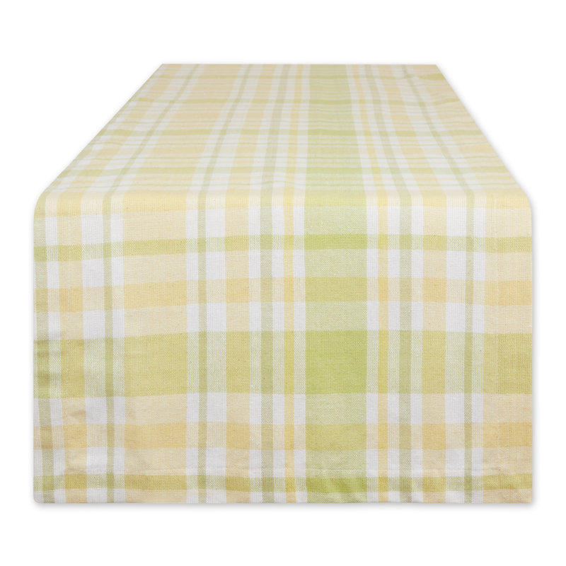 Chemin de table LEMON BLISS PLAID 14X72, L 72 po x l 14 po