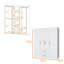 Armoire blanche 2 portes tout-en-un