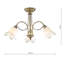 Hartell Glass Semi Flush Mount-10946907