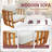 Helga 2pcs Acacia Wood Patio Outdoor Single Sofa With Cushions
