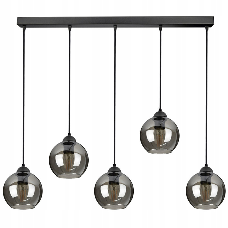 Ashtabula 5-Light Geometric Pendant, Aluminium